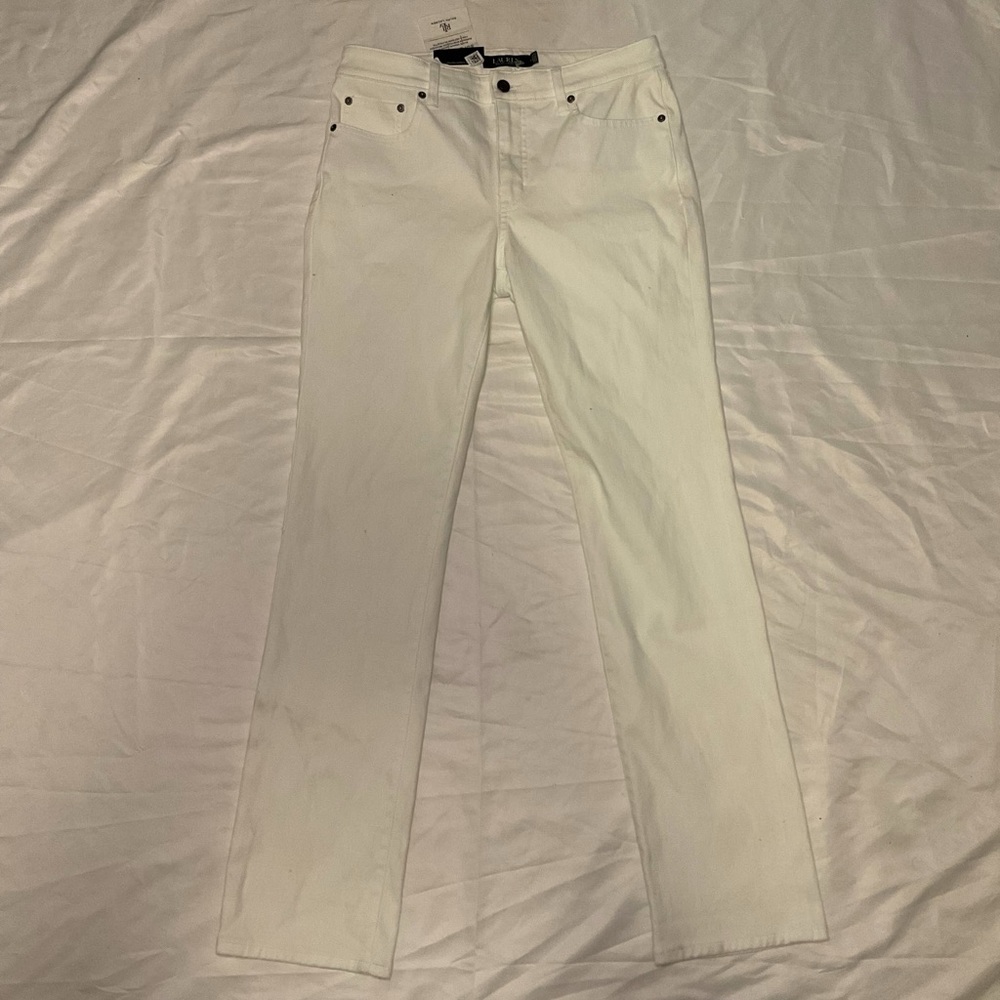 $20 SALE ❗️❗️ NWT: RALPH LAUREN - MID WAIST  STRAIGHT JEAN - Picture 3 of 8